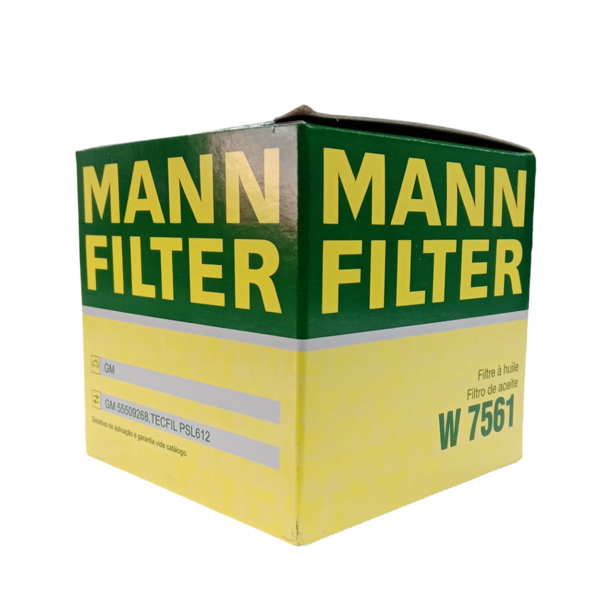 Encontraproduto.com.br - Filtro Óleo Chevrolet S10 Onix Cruze Tracker MANN-FILTER W7561