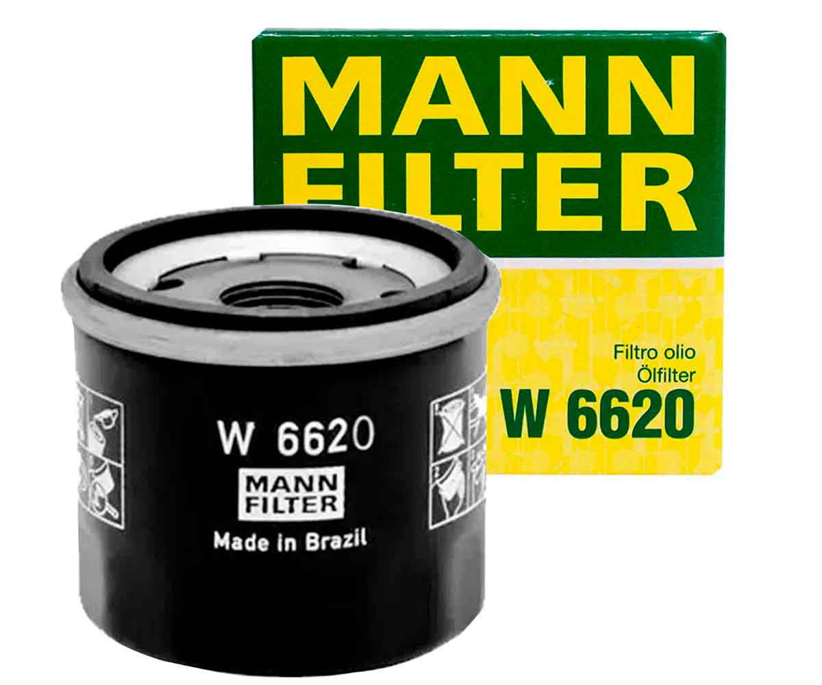 Encontraproduto.com.br - Filtro Óleo Renault Kwid 1.0 12V 2017 a 2023 MANN-FILTER W6620