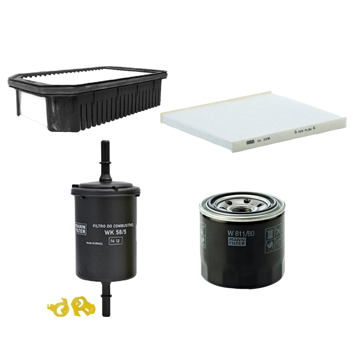 Encontraproduto.com.br - Kit de Filtros Mann Filter Hyundai HB20 1.6 16V Flex 2012 até 2019