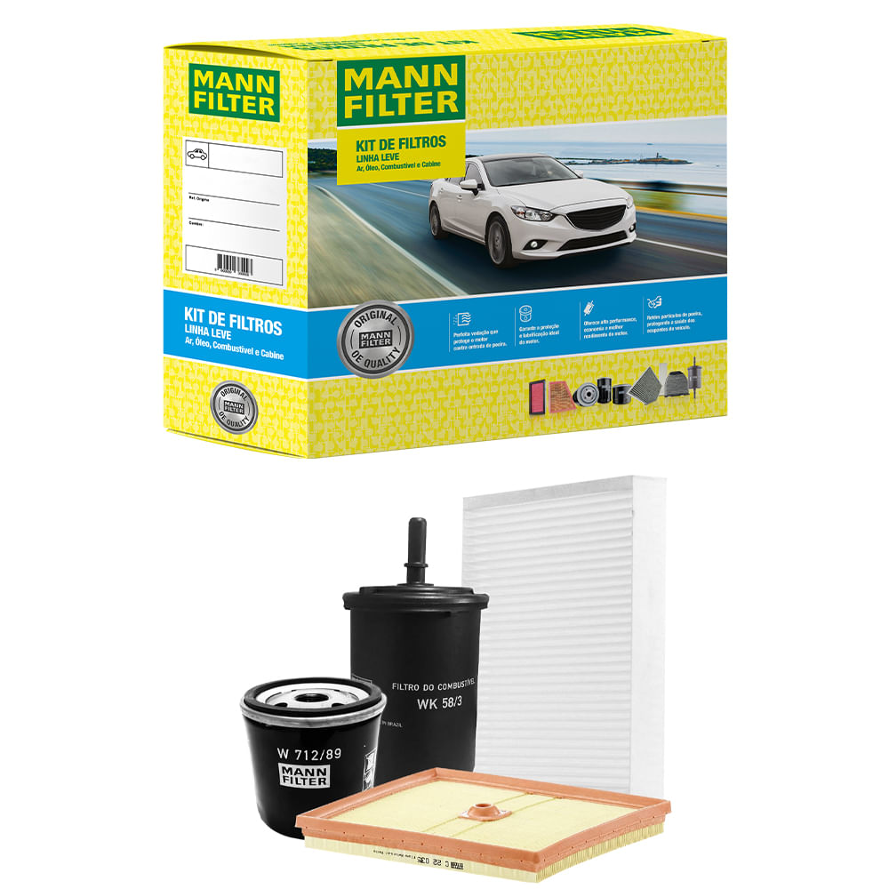 Encontraproduto.com.br - Kit de Filtros Mann Filter Nivus 1.0 12V Flex 2020 em diante|T-Cross 1.0 12V Flex 2019 em diante