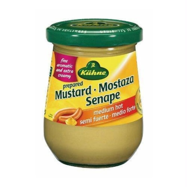 Encontraproduto.com.br - Mostarda Alemã Kühne Levemente Picante Vidro 255g