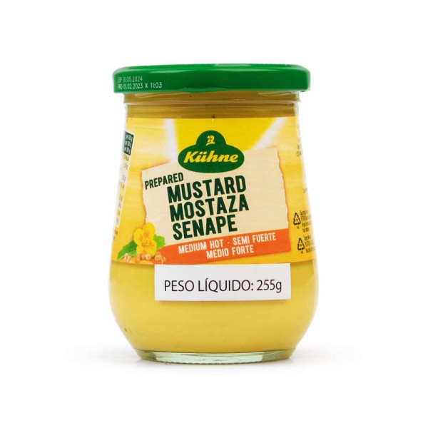 Encontraproduto.com.br - Mostarda Alemã Kühne Levemente Picante Vidro 255g