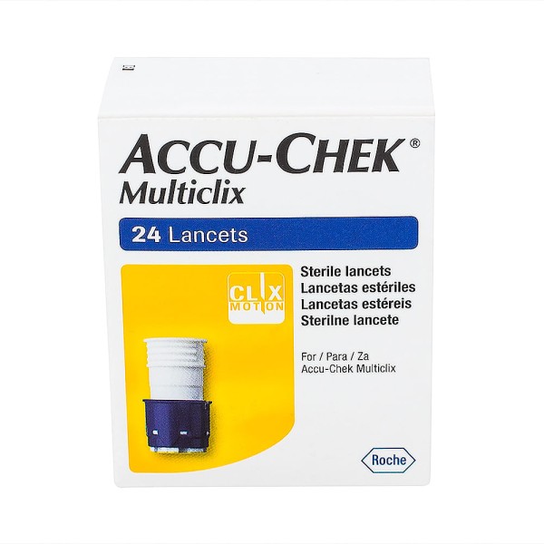 Encontraproduto.com.br - Lancetas Estéreis Accu-chek Multiclix c/ 24