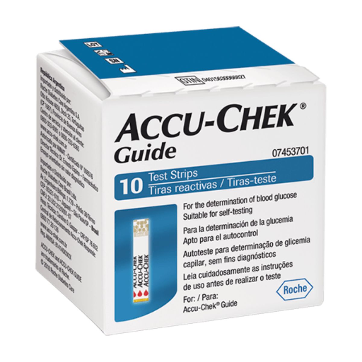 Encontraproduto.com.br - Tiras Accu-chek Controle de Glicemia Com 10 unidades