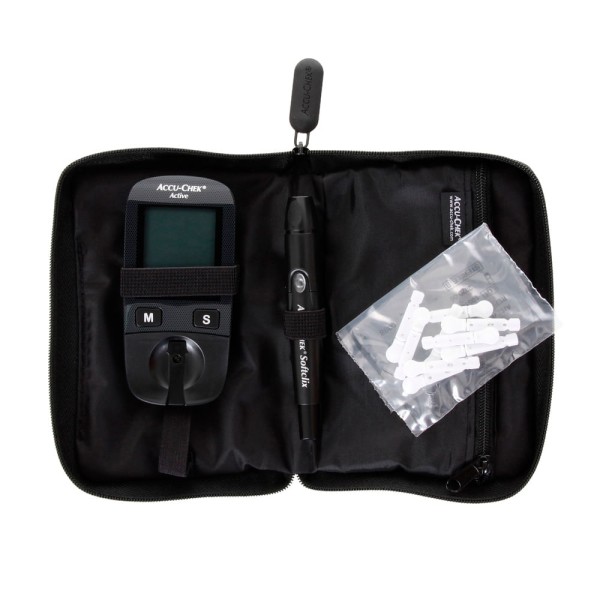 Encontraproduto.com.br - Kit Medidor de Glicose Accu-Chek Active Roche