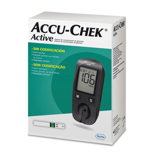 Encontraproduto.com.br - Kit Medidor de Glicose Accu-Chek Active Roche