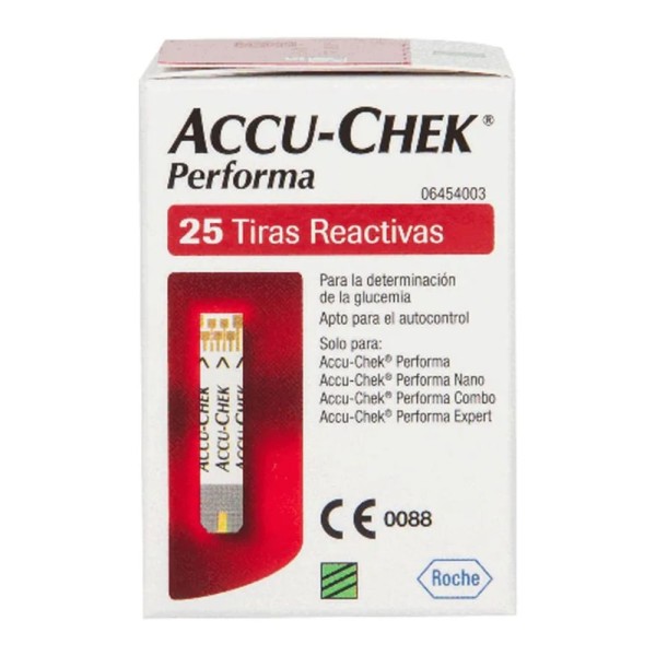 Encontraproduto.com.br - Tiras Accu-Chek Performa Roche C/ 25 Unidades