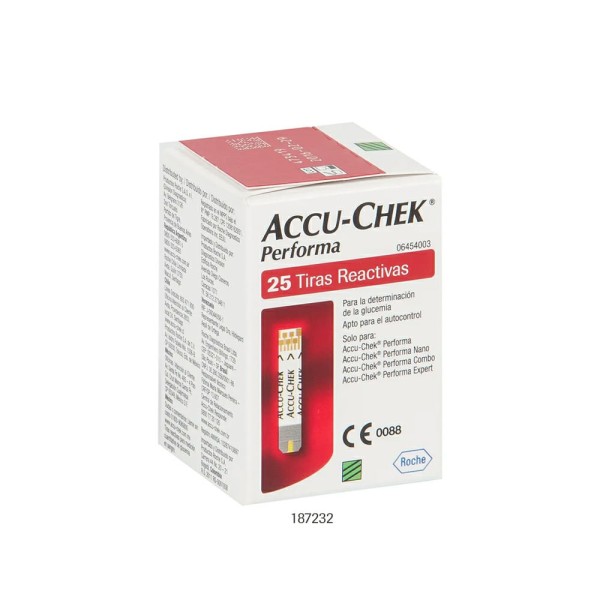 Encontraproduto.com.br - Tiras Accu-Chek Performa Roche C/ 25 Unidades