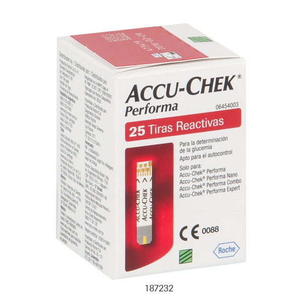 Encontraproduto.com.br - Tiras Accu-Chek Performa Roche C/ 25 Unidades