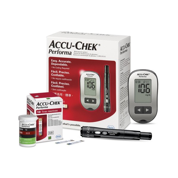 Encontraproduto.com.br - Kit para Controle de Glicemia Accu-Chek Performa