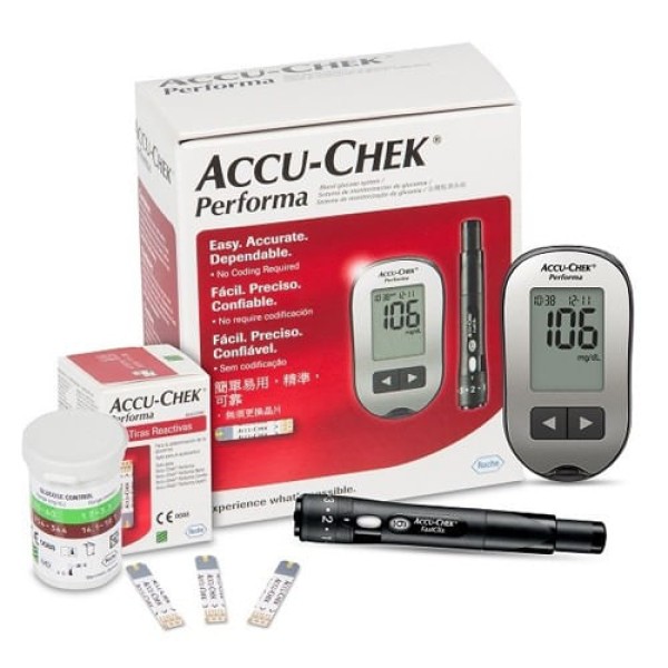 Encontraproduto.com.br - Kit para Controle de Glicemia Accu-Chek Performa
