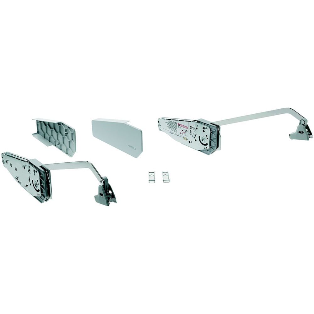 Encontraproduto.com.br - Articulador Free Fold 960-1.010mm | 6,5 a 12,8 Kg para Portas com Duas Folhas Iguais Hafele