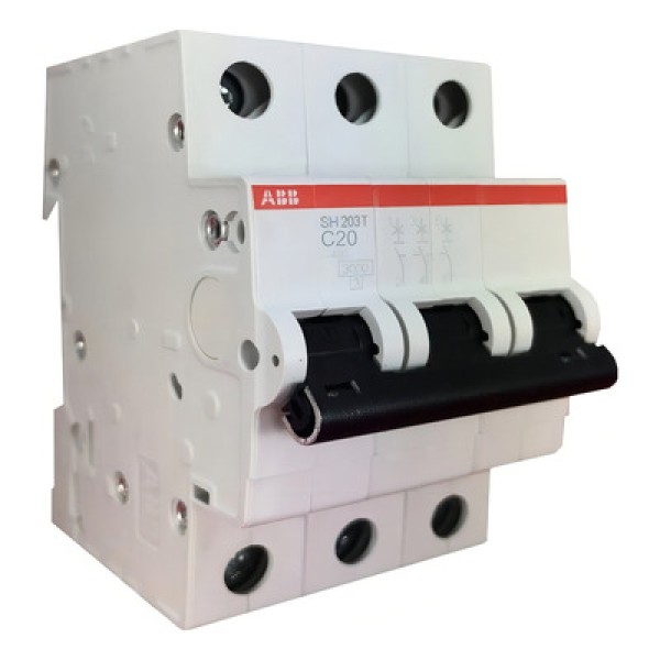 Disjuntor Mini SH203T-C10 10a Tripolar 2CDS233001R0104 ABB