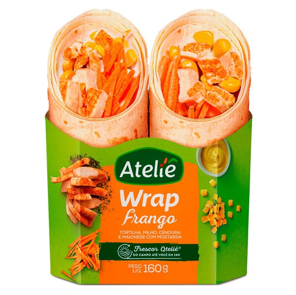 Encontraproduto.com.br - Wrap deFrango Ateliê Sabor 160g