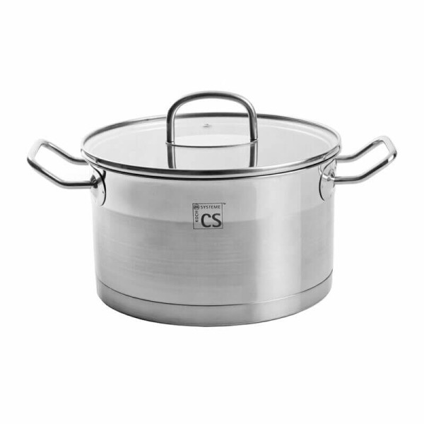 Encontraproduto.com.br - Caçarola Herten em Aço Inox para Indução 24cm 6 Litros Carl Schmidt Sohn