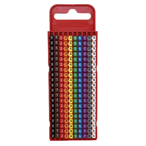Encontraproduto.com.br - Anilha Wictool W1 (0-9) 0,5-1,5Mm Colorida Embalagem 200 Peças 010409519 Hellermann