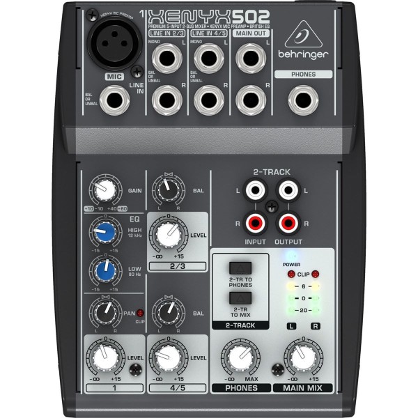 Mesa de Som Analógica Xenyx 502 - Behringer