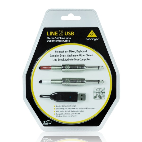 Encontraproduto.com.br - Cabo de Interface USB LINE-2 USB - Behringer