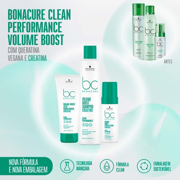 Encontraproduto.com.br - Finalizador Espuma Schwarzkopf Bonacure Volume Boost 150ml