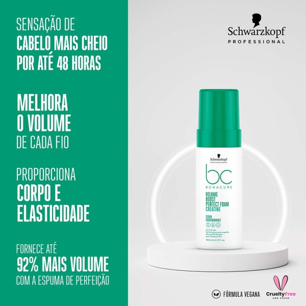 Encontraproduto.com.br - Finalizador Espuma Schwarzkopf Bonacure Volume Boost 150ml