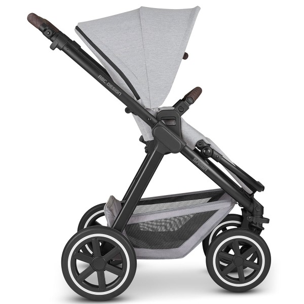 Encontraproduto.com.br - Carrinho Bebê Compacto Reversível Reclinável Até 15kg 3 em 1 Travel System Samba Mineral ABC Design