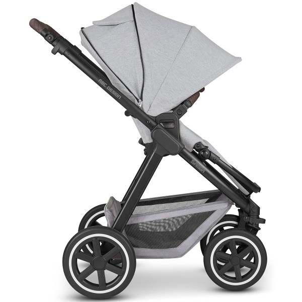Encontraproduto.com.br - Carrinho Bebê Compacto Reversível Reclinável Até 15kg 3 em 1 Travel System Samba Mineral ABC Design