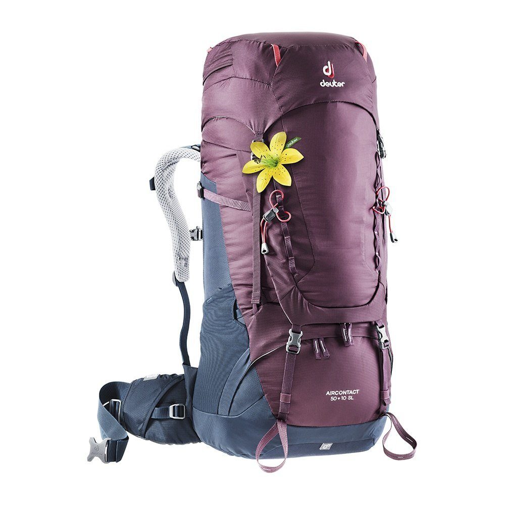 Mochila cargueira Aircontact 50+10 SL Deuter para trekking e caminhadas mais técnicas