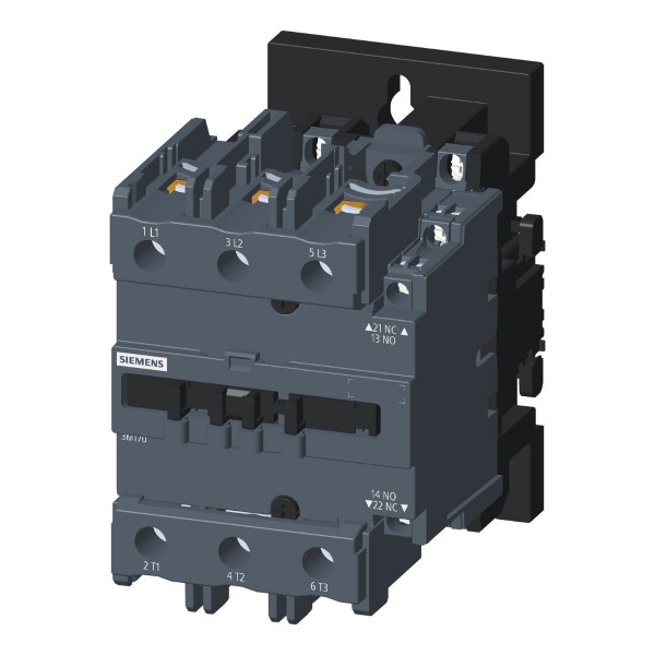 Encontraproduto.com.br - Contator 3 Pólos 95A 220V 50/60Hz 1Na+1Nf 3Mt7095-4Aa11-0An2 Siemens