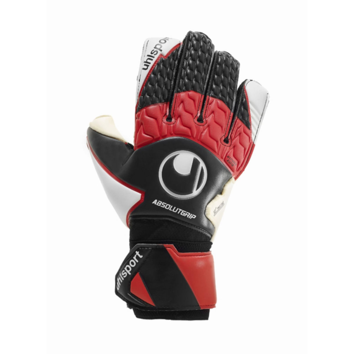 Luva De Goleiro Uhlsport Absolutgrip Masculina - Preta/Vermelha