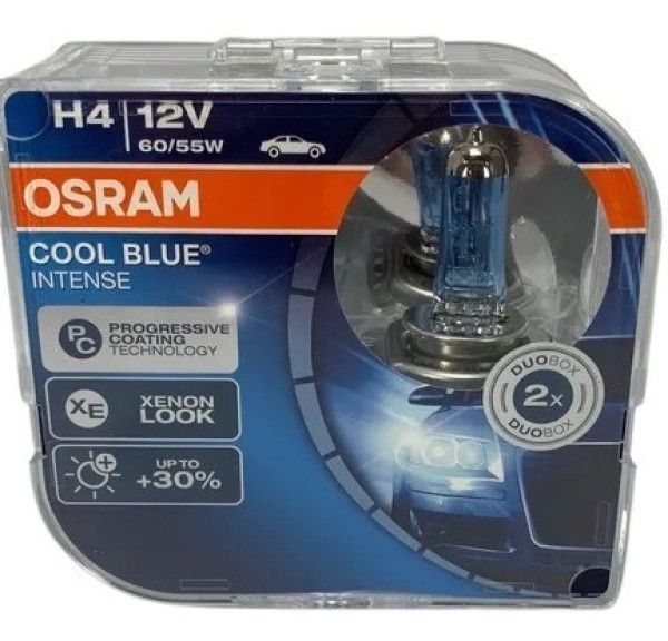 Encontraproduto.com.br - Par Lâmpada H4 Osram Cool Blue Intense Xenon Look 12V 60/55W 4200K