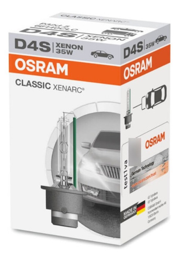 Lâmpada Xênon D4S 66440 35W 4300K Osram (Peça)
