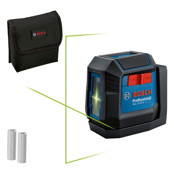 Nível a Laser Verde 12M Suporte Giratório GLL 12-22 G Bosch