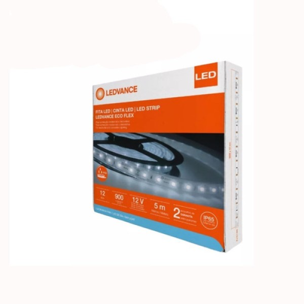 Encontraproduto.com.br - Fita LED 12V 12W/M 900 Lúmens/M Externa IP65 - Rolo de 5 Metros Ledvance