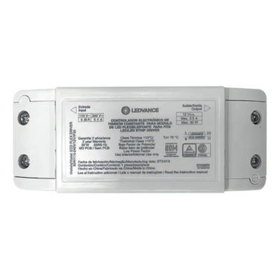 Encontraproduto.com.br - Driver Para Fita Led  60W 12V Bivolt IP20 Interna Ledvance