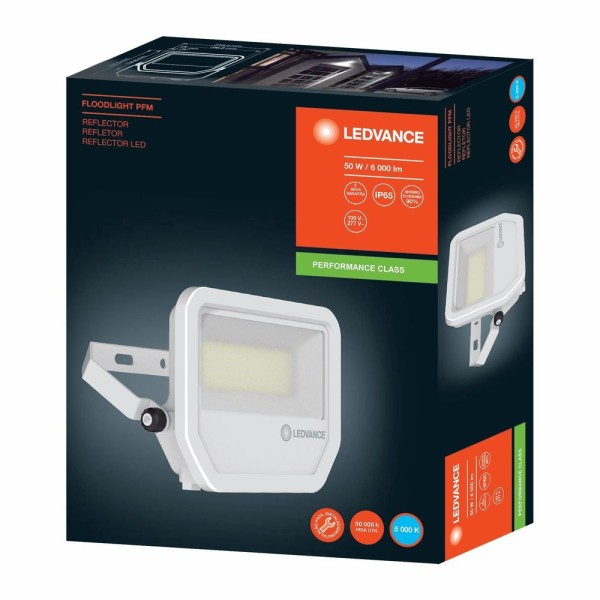 Encontraproduto.com.br - Refletor Led 50w Floodlight Leadvance Branco - 5000k