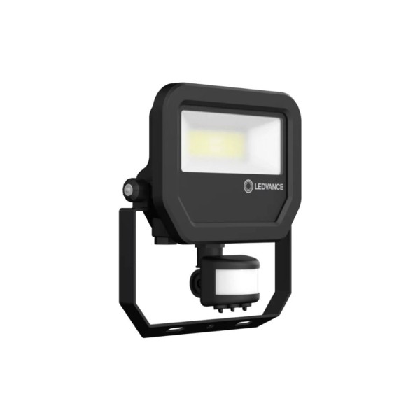 Refletor LED Bivolt 20W 2400 Lúmens 100 Graus Preto Com Sensor IP65 Ledvance