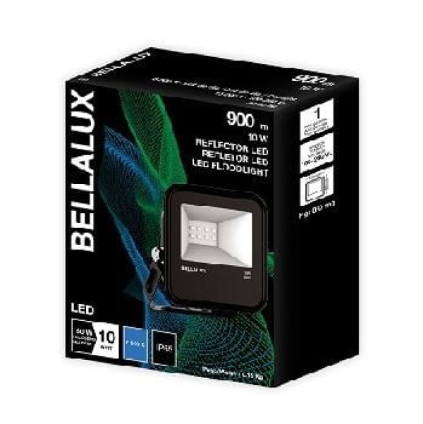 Encontraproduto.com.br - Refletor em Alumínio LED Bellalux 10w 765 Preto Ledvance - Osram.