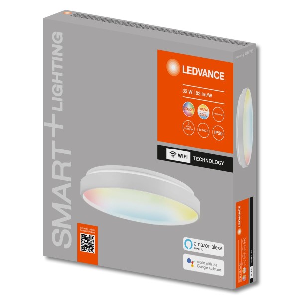 Luminaria Sobrepor Smart + Desing Plafon 32w Branco Bivolt Osram