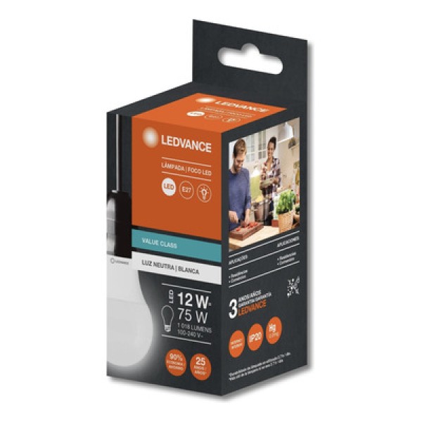 Lâmpada Led CLA75 12W 4000K 1018LM E27 Ledvance