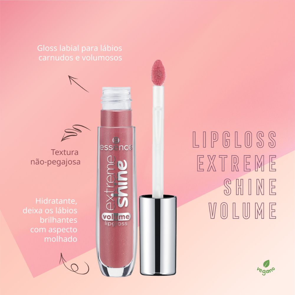 Encontraproduto.com.br - Gloss Labial Líquido Cintilante Essence Extreme Shine Volume 09 Shadow Rose 5 ml