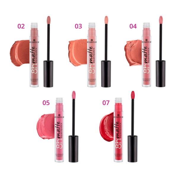 Encontraproduto.com.br - Batom Líquido Matte Essence 8h Matte 05 Pink Blush 2,5 ml