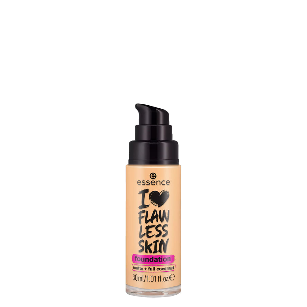 Base Líquida Matte Essence I Love Flawless Skin FPS 20 70 Light Sand 30 ml 70 Light Sand