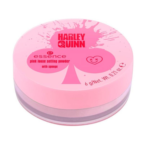 Encontraproduto.com.br - ESSENCE HARLEY QUINN PÓ FACIAL SOLTO ROSA 01 HARLEY VIBES