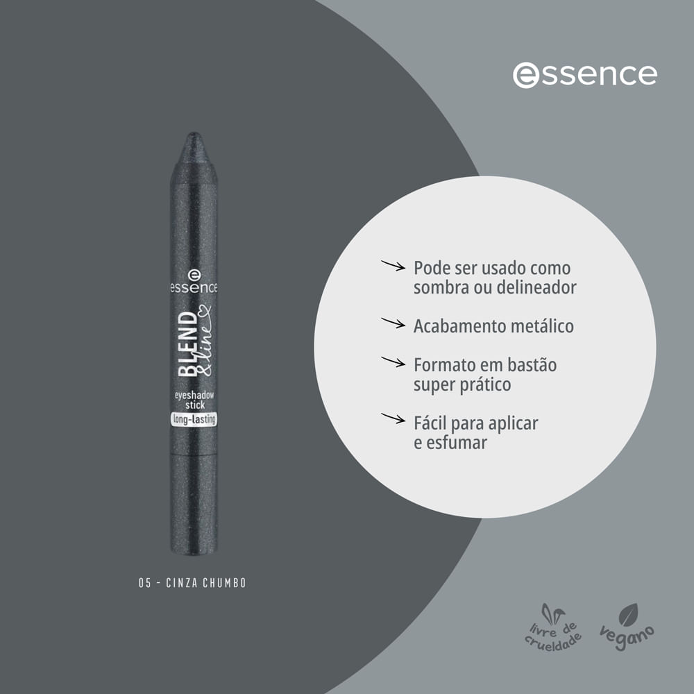 Encontraproduto.com.br - Sombra em Bastão Essence Blend & Line 05 Diamonds In The Sky 1,8 g Essence Blend & Line Sombra em Bastão 05 Diamonds In The Sky 1,8g