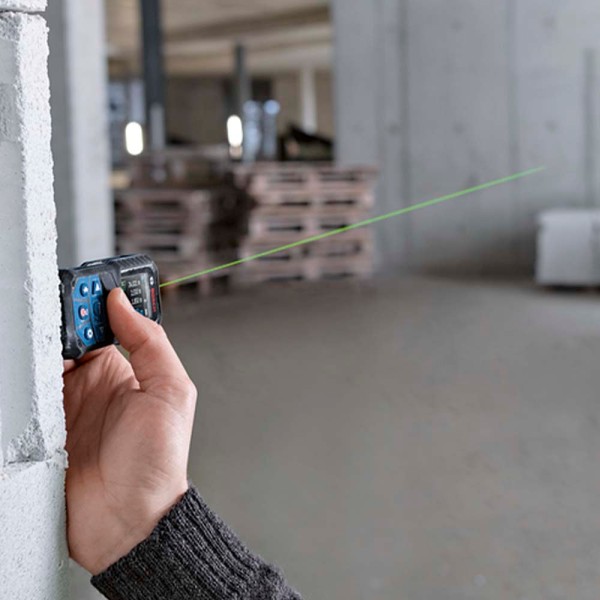Encontraproduto.com.br - Trena a laser verde com Bluetooth GLM 50-27 CG Bosch