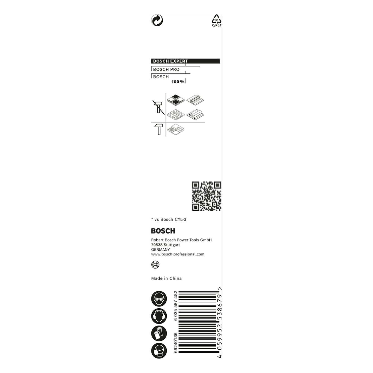 Encontraproduto.com.br - Broca Multiconstruction 6 x 60 x 100mm  HEX-9 Bosch