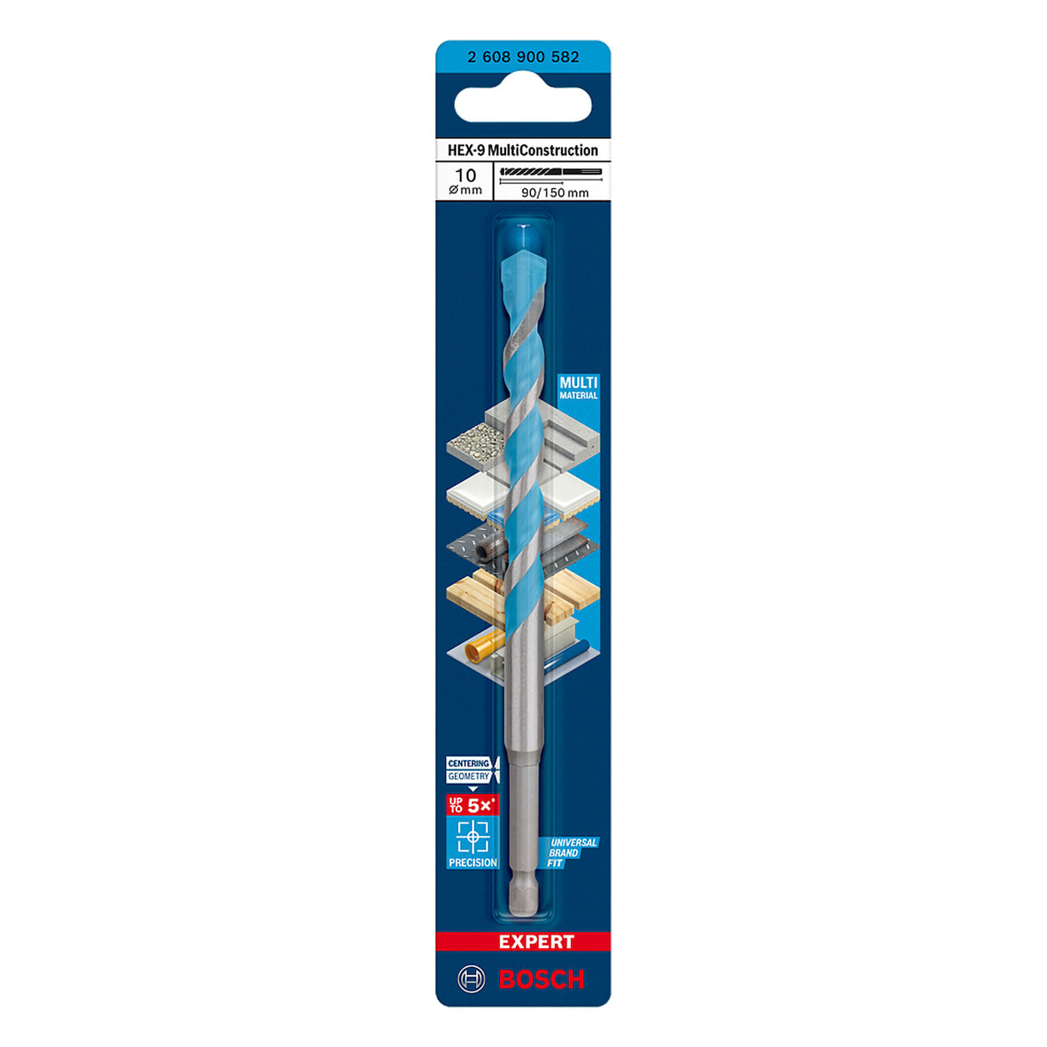 Encontraproduto.com.br - Broca Multiconstruction 10 x 90 x 150mm HEX-9 Bosch