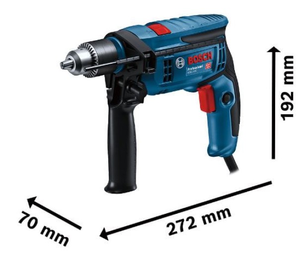 Encontraproduto.com.br - Furadeira de Impacto 750W GBS 13 RE com Maleta Bosch