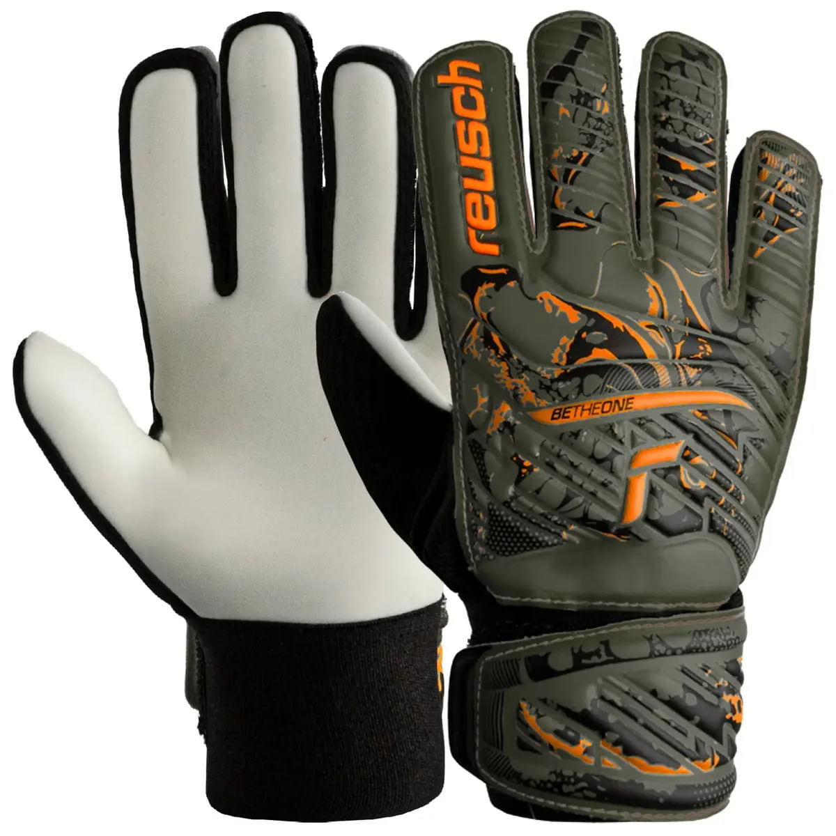 Luva de Goleiro Reusch Attrakt Starter Solid - Cinza