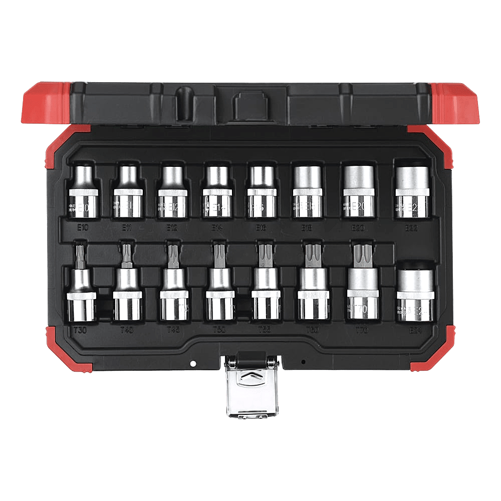 Encontraproduto.com.br - Jogo Soquete Torx 1/2 Pol. 16 Peças E10-T70 R68003016 Gedore